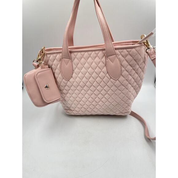 NWT Juicy Couture Pink Diamond Tied With A Bow Mini Tote Light Pink Handbag 🎀 - Picture 2 of 13